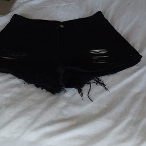 Ripped jeans shorts